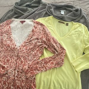 Lot of 4 Sweaters Size S Mixed Brands